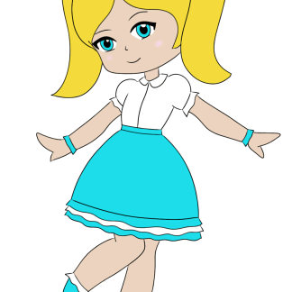 Alice inspired Chibi sticker