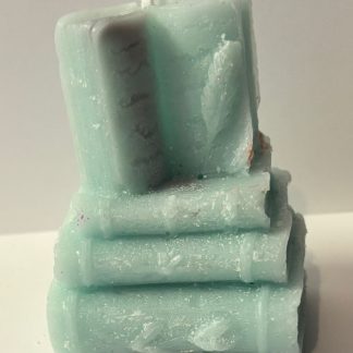 Jasmine stack of books candle