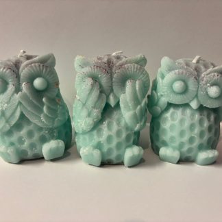 Jasmine trio of owl candles